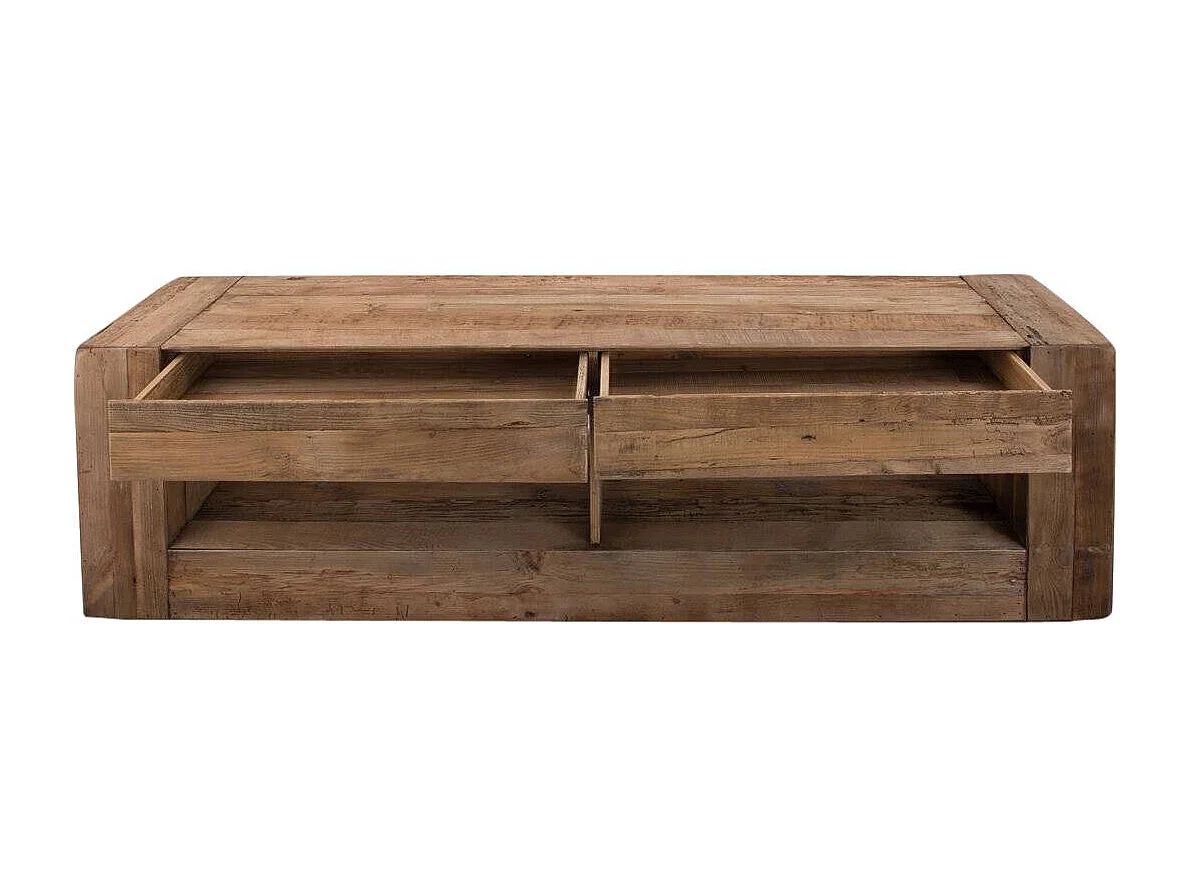 Meuble TV en bois recyclé 210 cm Blaise