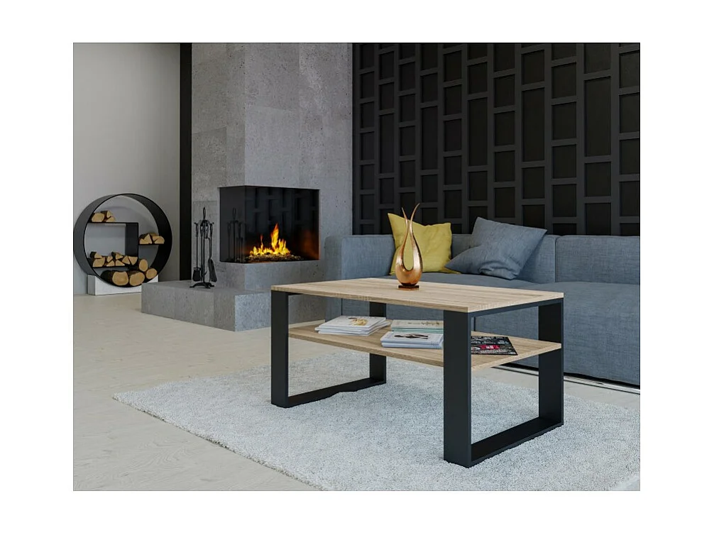 SIENNE - Mesita de despacho o salón - 90x51x43 - revistero