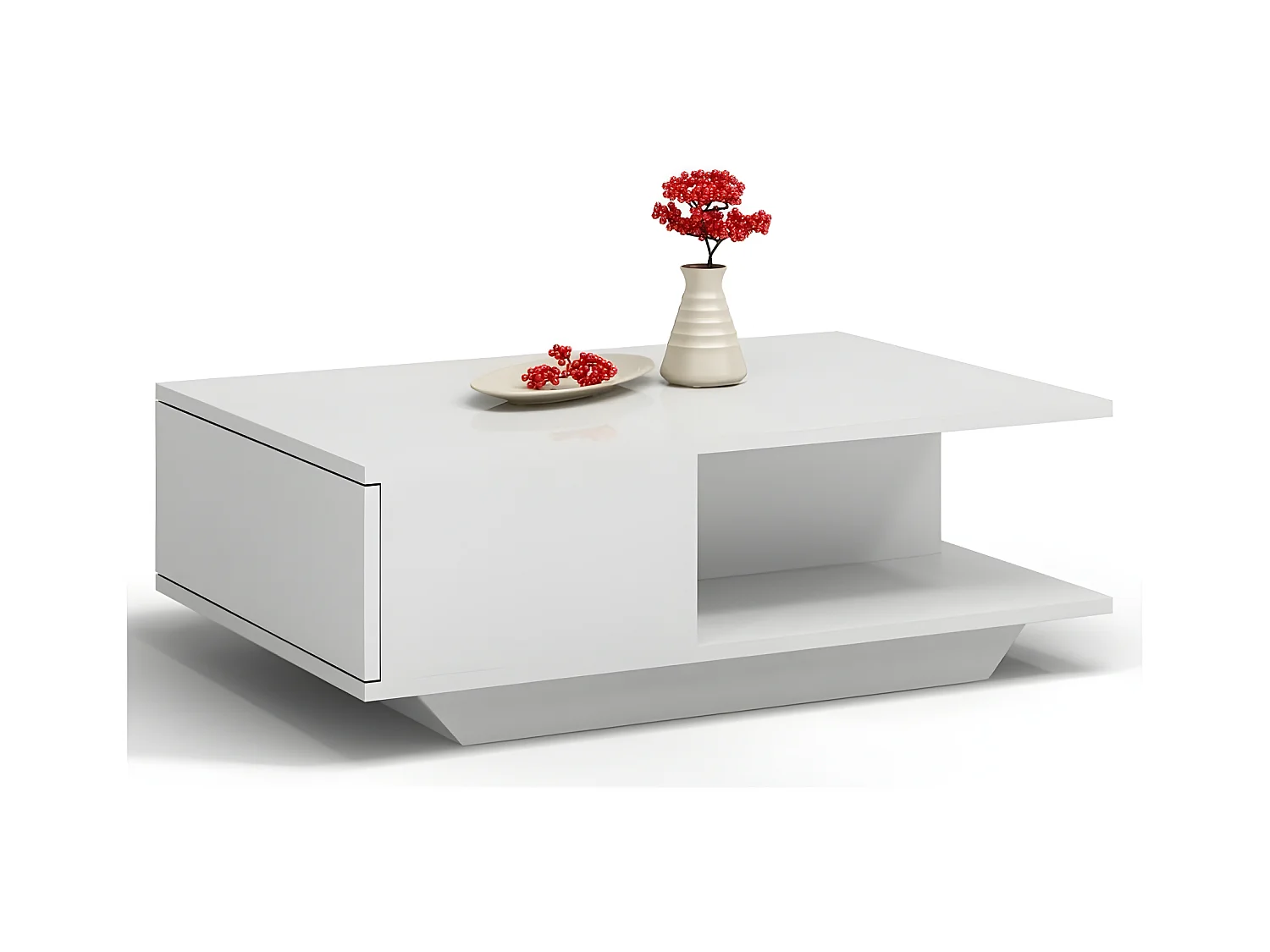 Table basse moderne pour salon avec un espace de rangement Denver