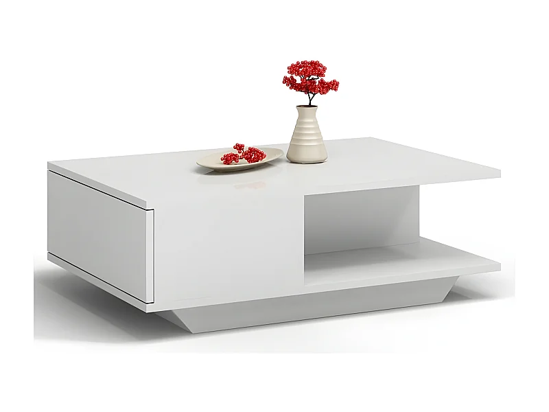 ZEKE - Mesa de centro moderno - 90x60x42cm - mesa de centro de estilo escandinavo para salón