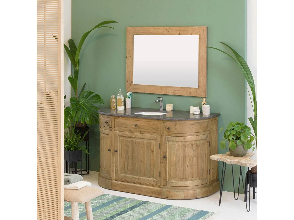 Meuble sous vasque en bois recyclé Livio