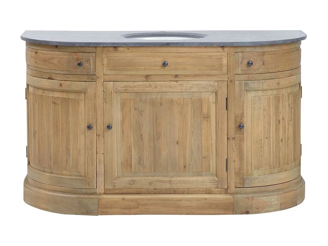 Meuble sous vasque en bois recyclé Livio
