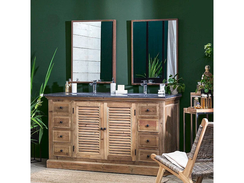 Meuble sous vasque en bois recyclé Zephyr