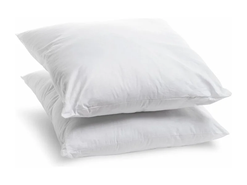 Lot de 2 Oreillers Moelleux Lavables à 95° - 60x60cm