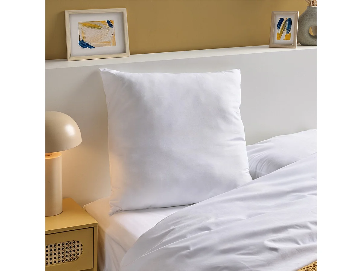 Oreiller moelleux 60x60cm Anti-transpiration Topcool - Enveloppe doux et respirant