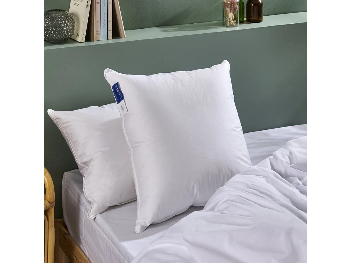 Oreiller Duvet de Canard enveloppe percale de coton - 50x70cm
