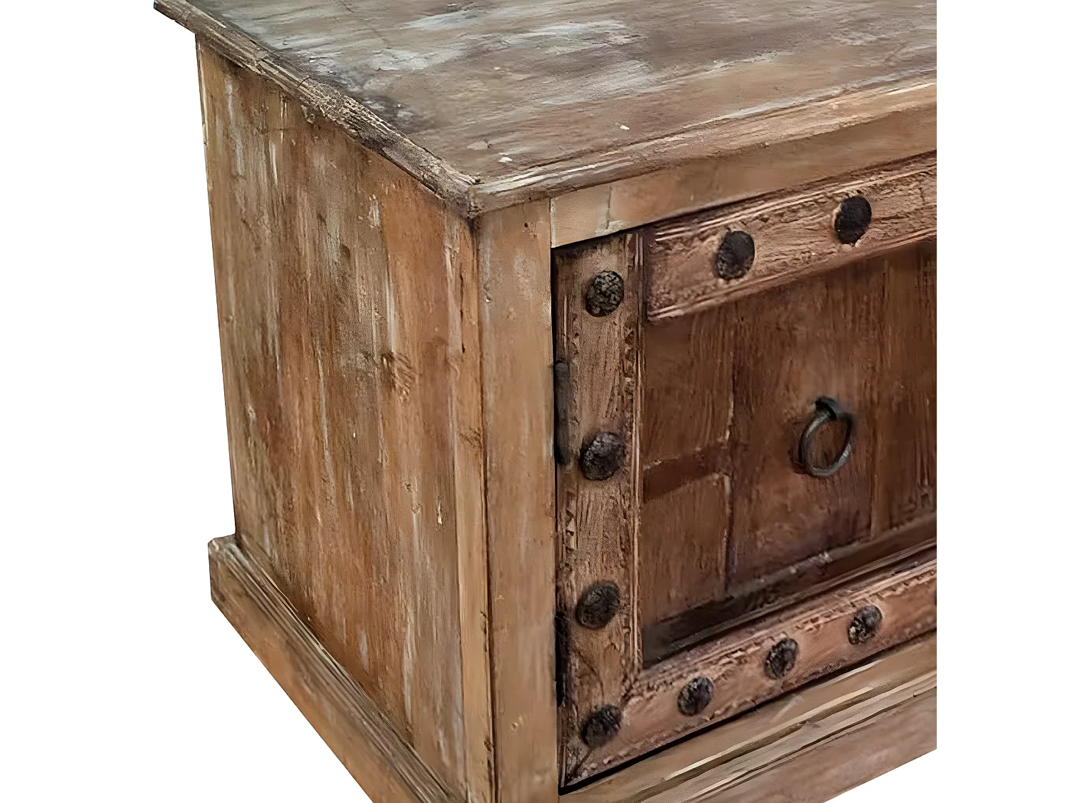 Tête de lit en simili-cuir coloris gris - longueur 160 x profondeur 4 x hauteur 55 cm