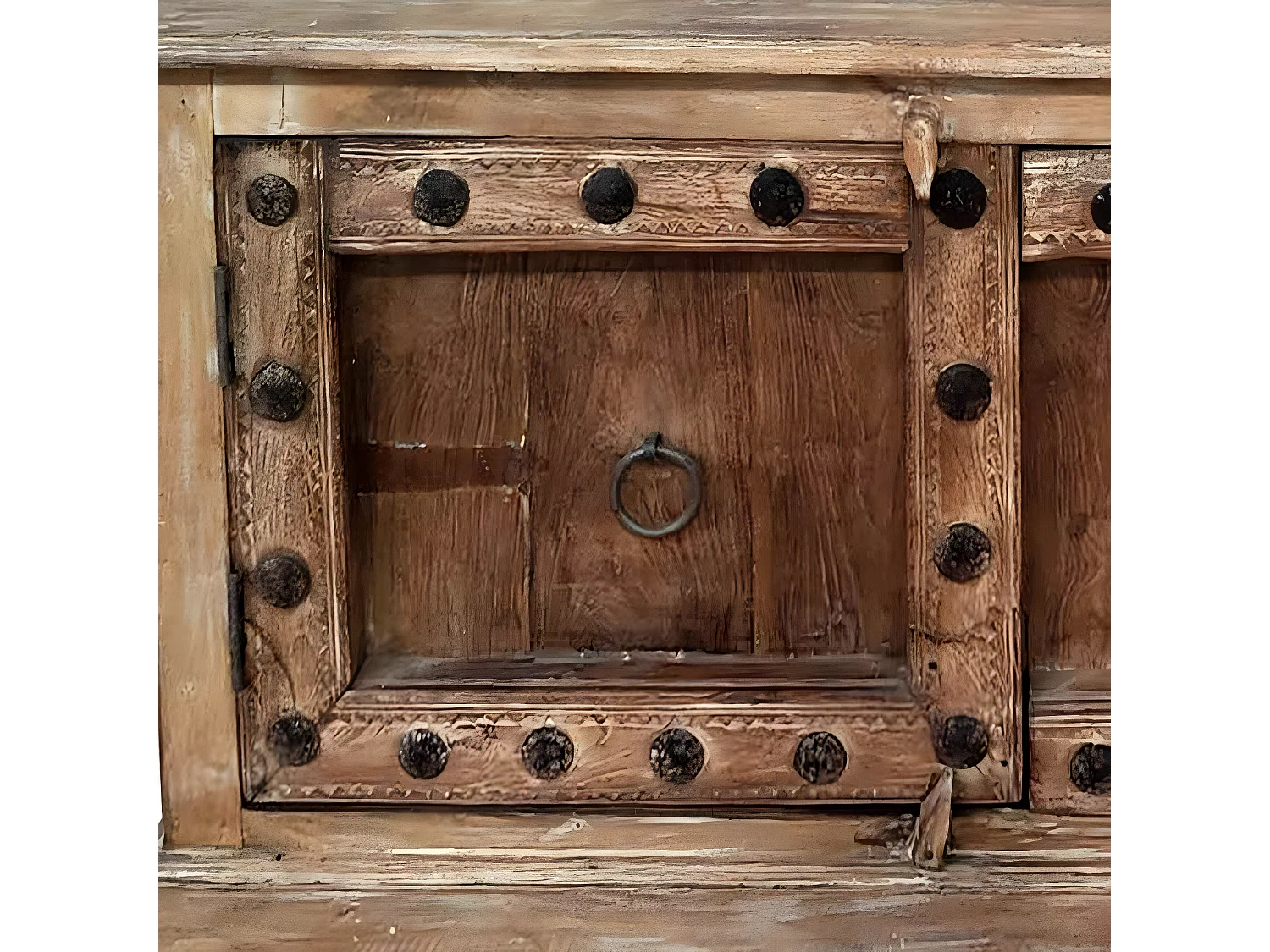 Tête de lit en simili-cuir coloris gris - longueur 160 x profondeur 4 x hauteur 55 cm