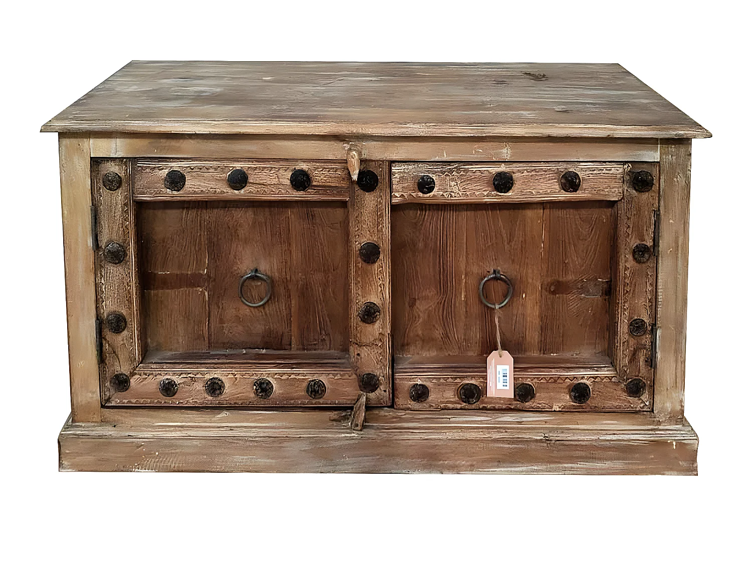 Tête de lit en simili-cuir coloris gris - longueur 160 x profondeur 4 x hauteur 55 cm