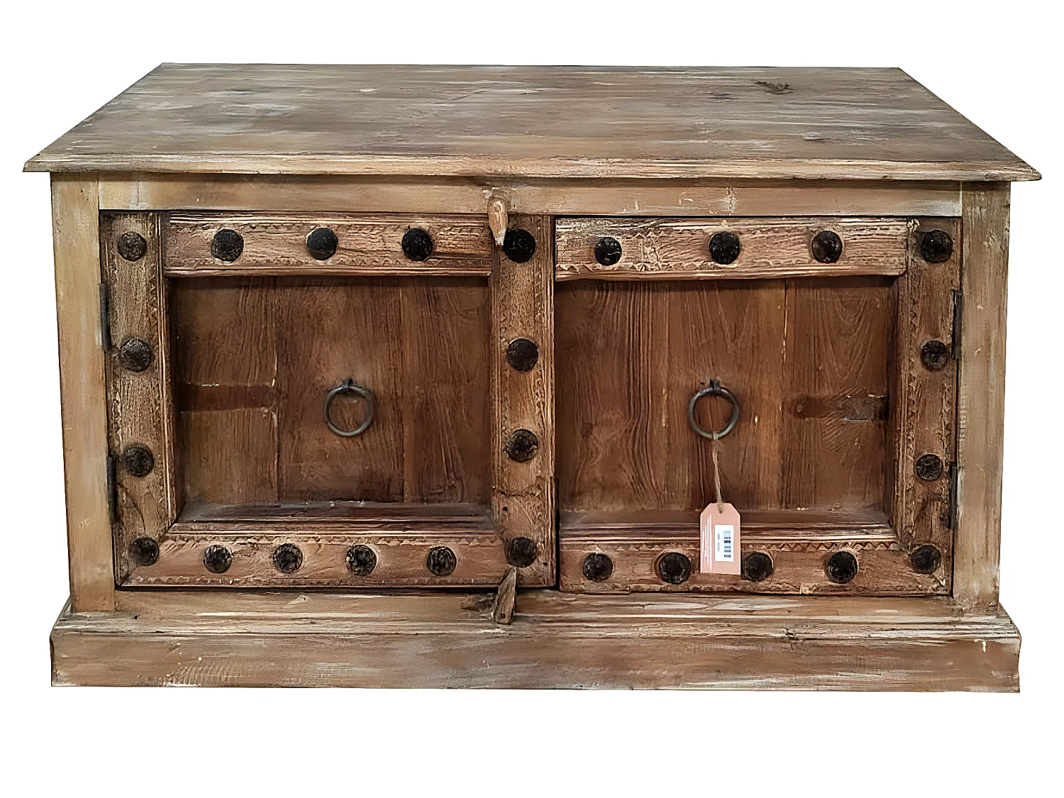 Tête de lit en simili-cuir coloris gris - longueur 160 x profondeur 4 x hauteur 55 cm