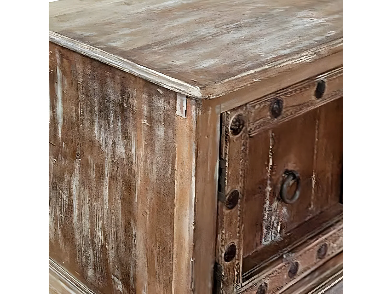 Tête de lit en simili-cuir coloris blanc - longueur 160 x profondeur 4 x hauteur 55 cm