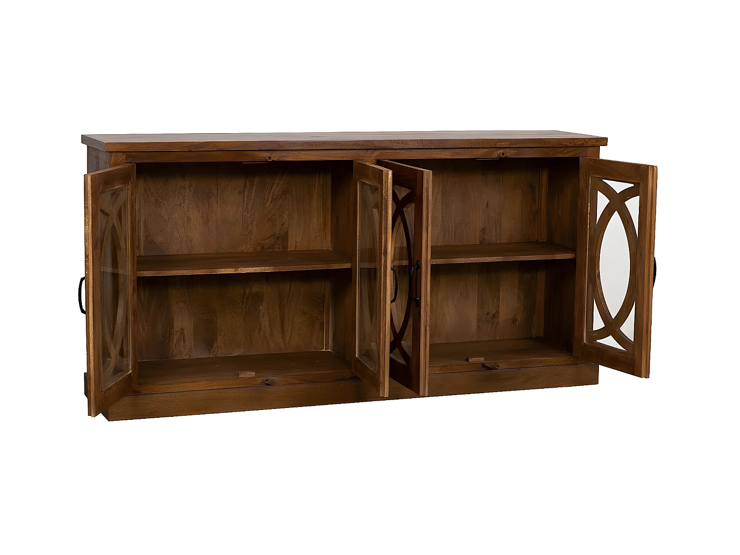 Tête de lit en bois coloris chêne Cambrian - longueur 156 x hauteur 45 cm