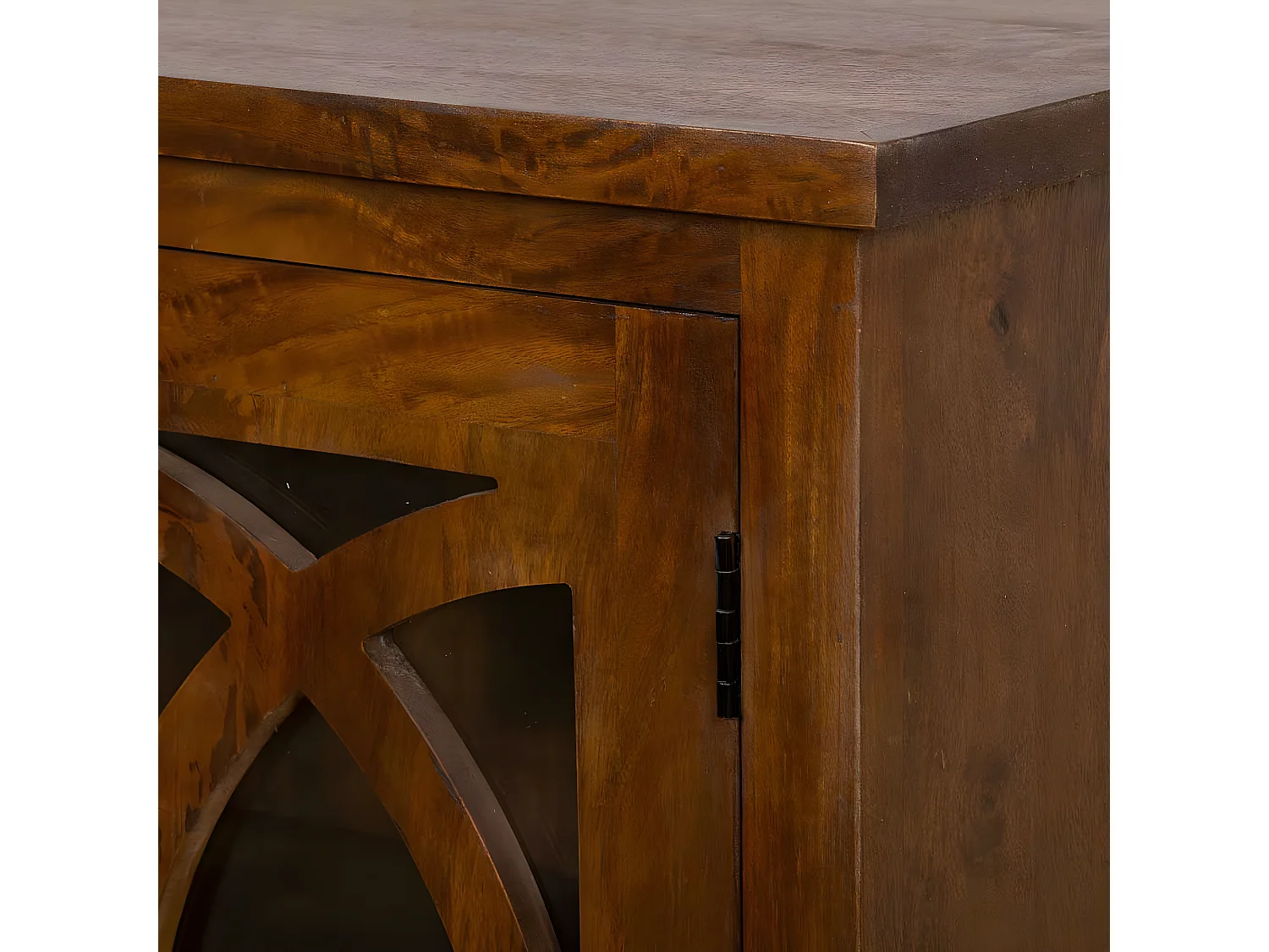 Tête de lit en bois coloris chêne Cambrian - longueur 156 x hauteur 45 cm