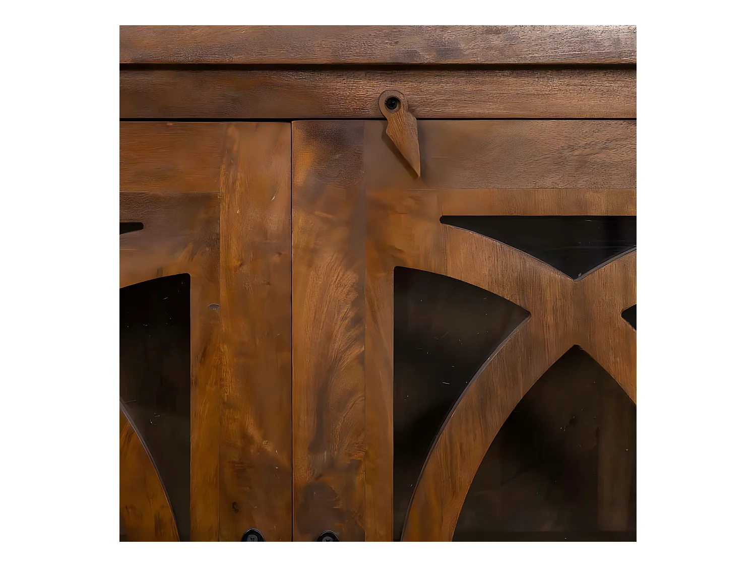 Tête de lit en bois coloris chêne Cambrian - longueur 156 x hauteur 45 cm