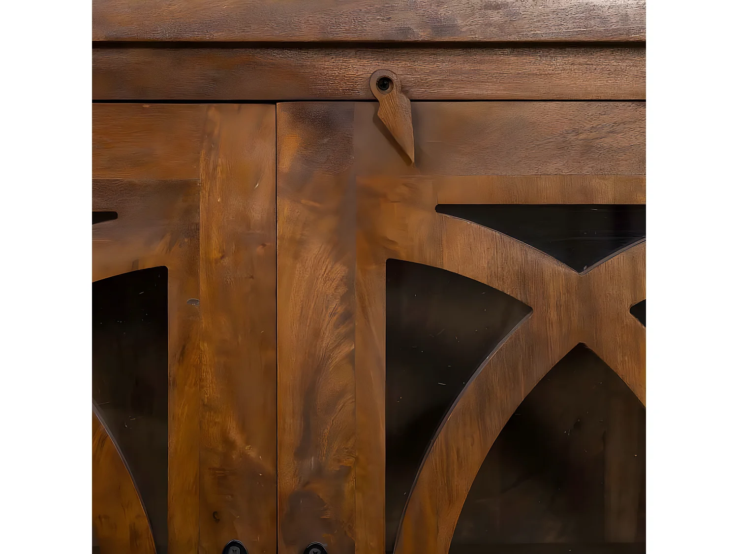 Tête de lit en bois coloris chêne Cambrian - longueur 156 x hauteur 45 cm