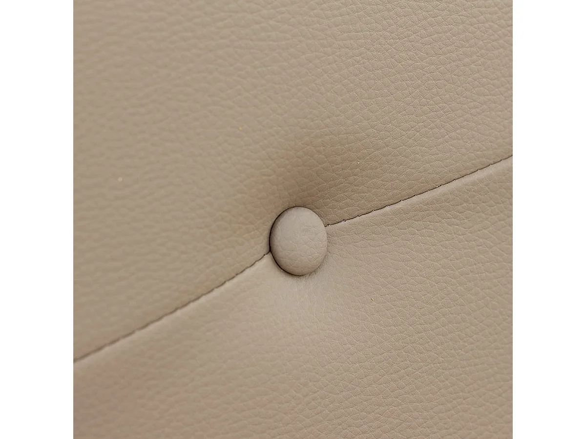 Tête de lit en simili-cuir coloris beige - longueur 160 x profondeur 4 x hauteur 55 cm