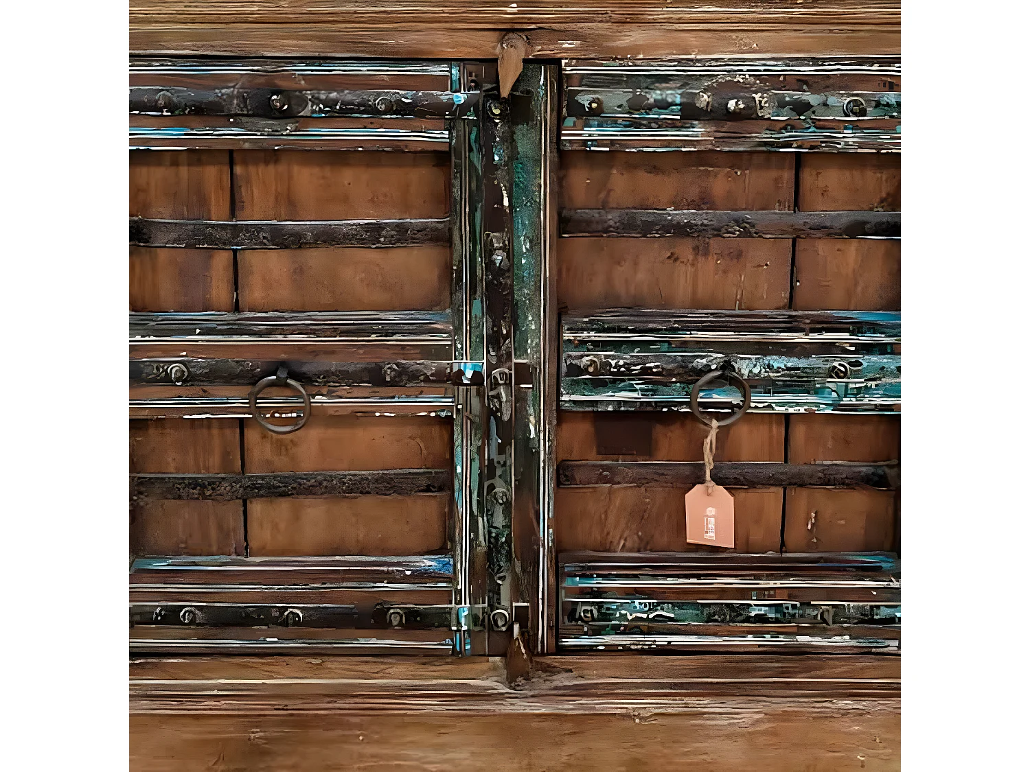 Commode, meuble de rangement avec 3 tiroirs coloris chêne cambrian