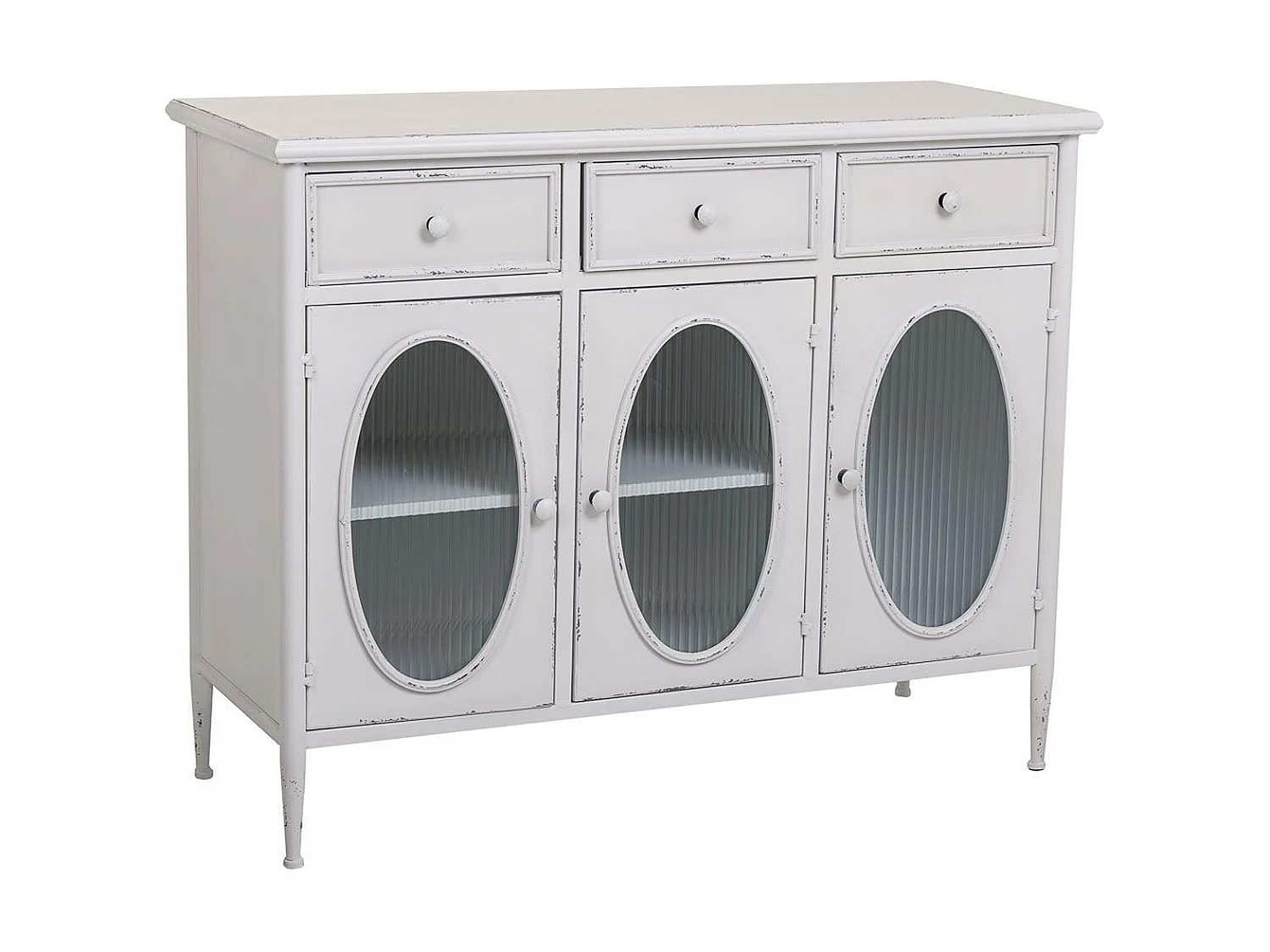 Tête de lit en bois coloris blanc - longueur 110 x hauteur 45 cm