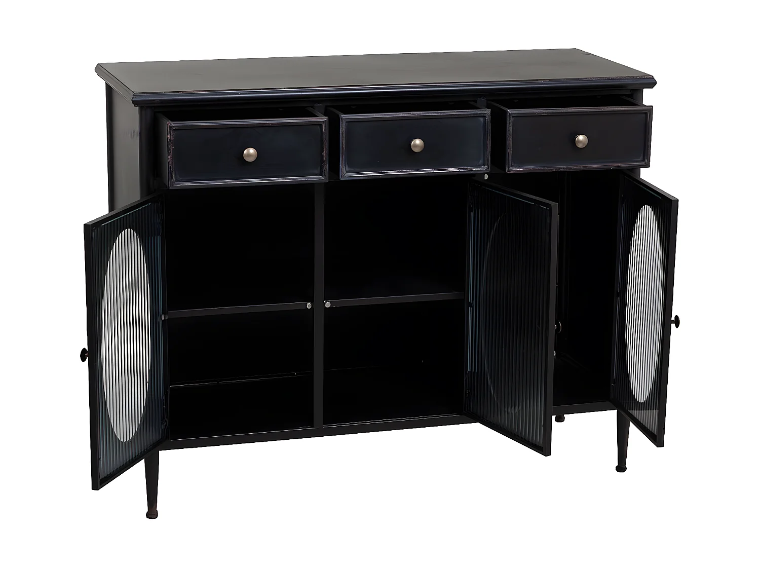 Tête de lit en bois coloris chêne Cambrian - longueur 110 x hauteur 45 cm