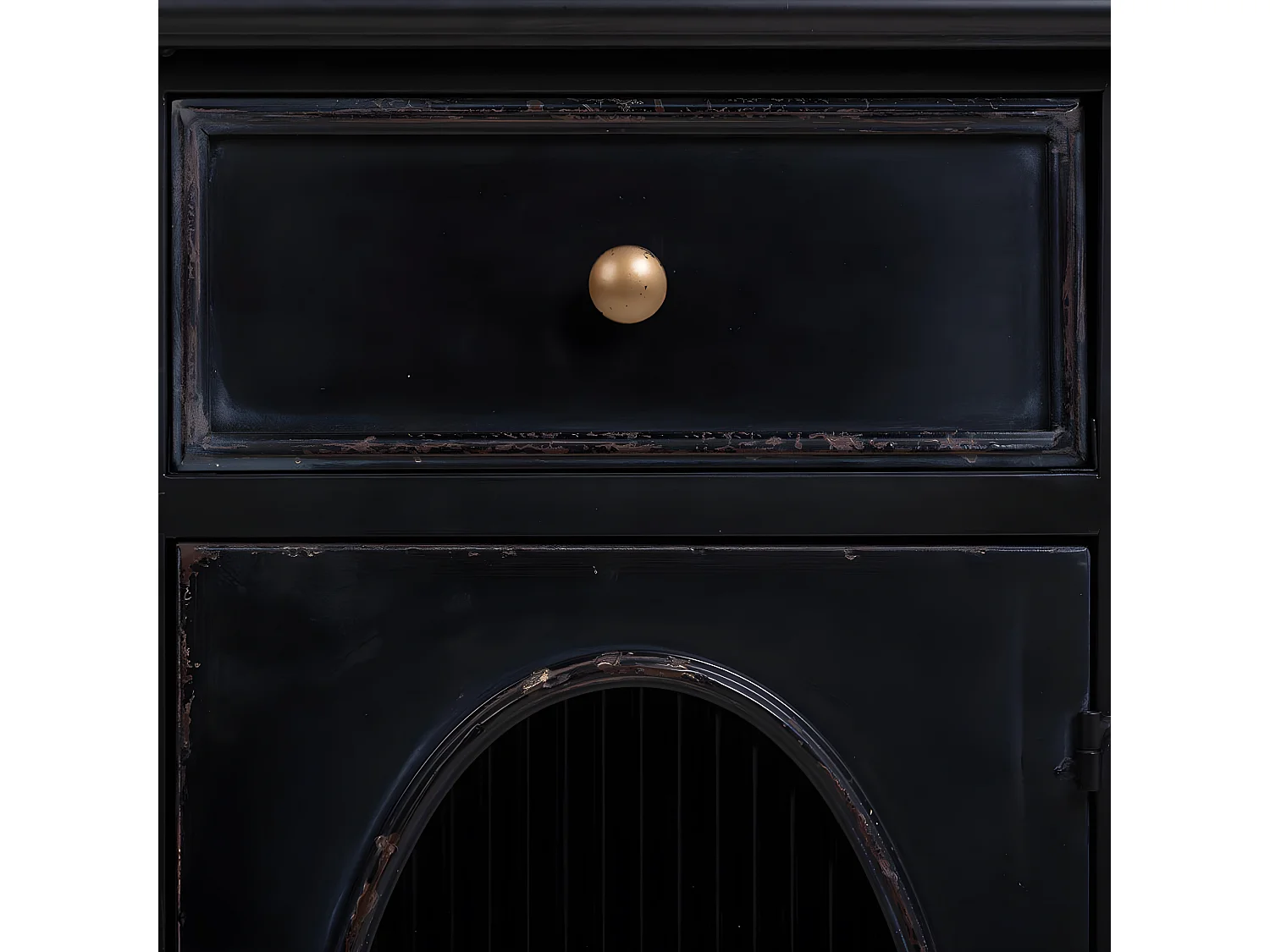 Tête de lit en bois coloris chêne Cambrian - longueur 110 x hauteur 45 cm