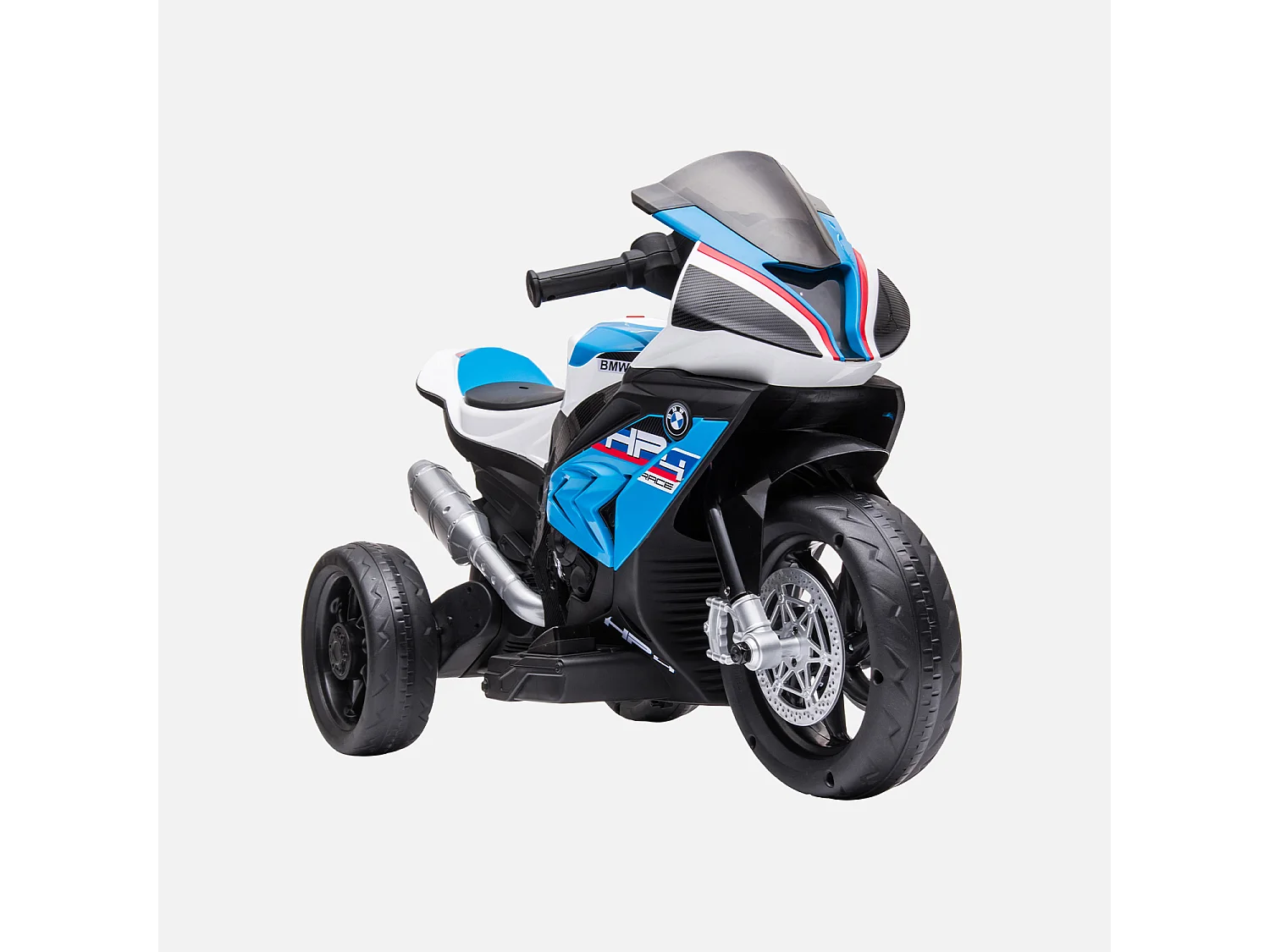 BMW HP4. moto électrique bleue pour enfants 6V 4Ah. 1 place