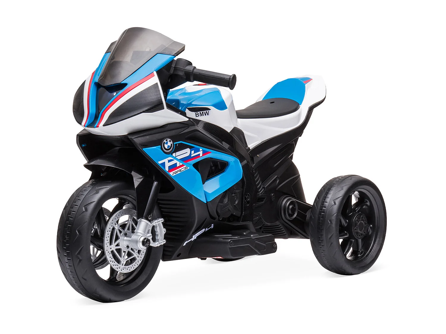 BMW HP4. moto électrique bleue pour enfants 6V 4Ah. 1 place
