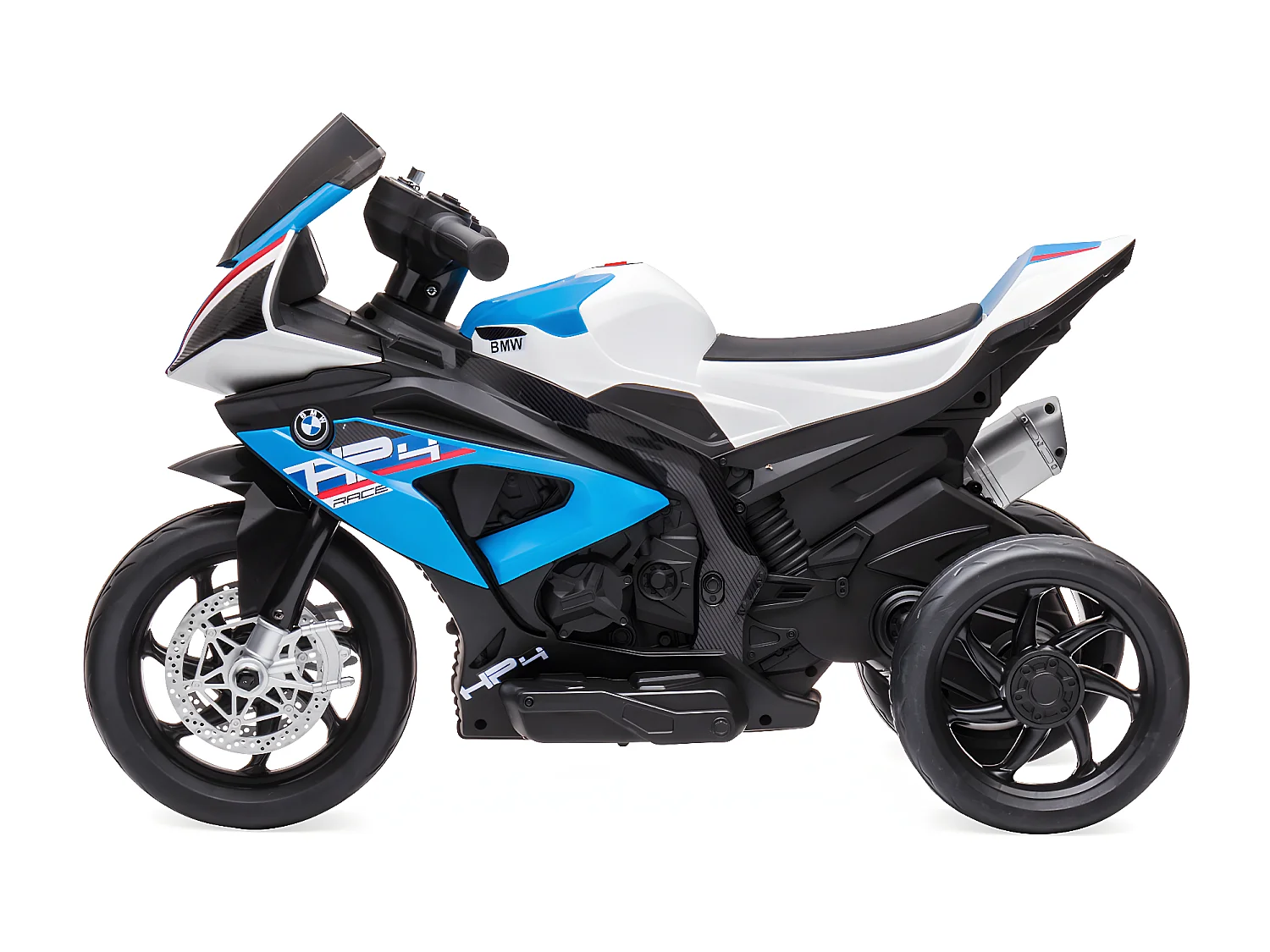 BMW HP4. moto électrique bleue pour enfants 6V 4Ah. 1 place
