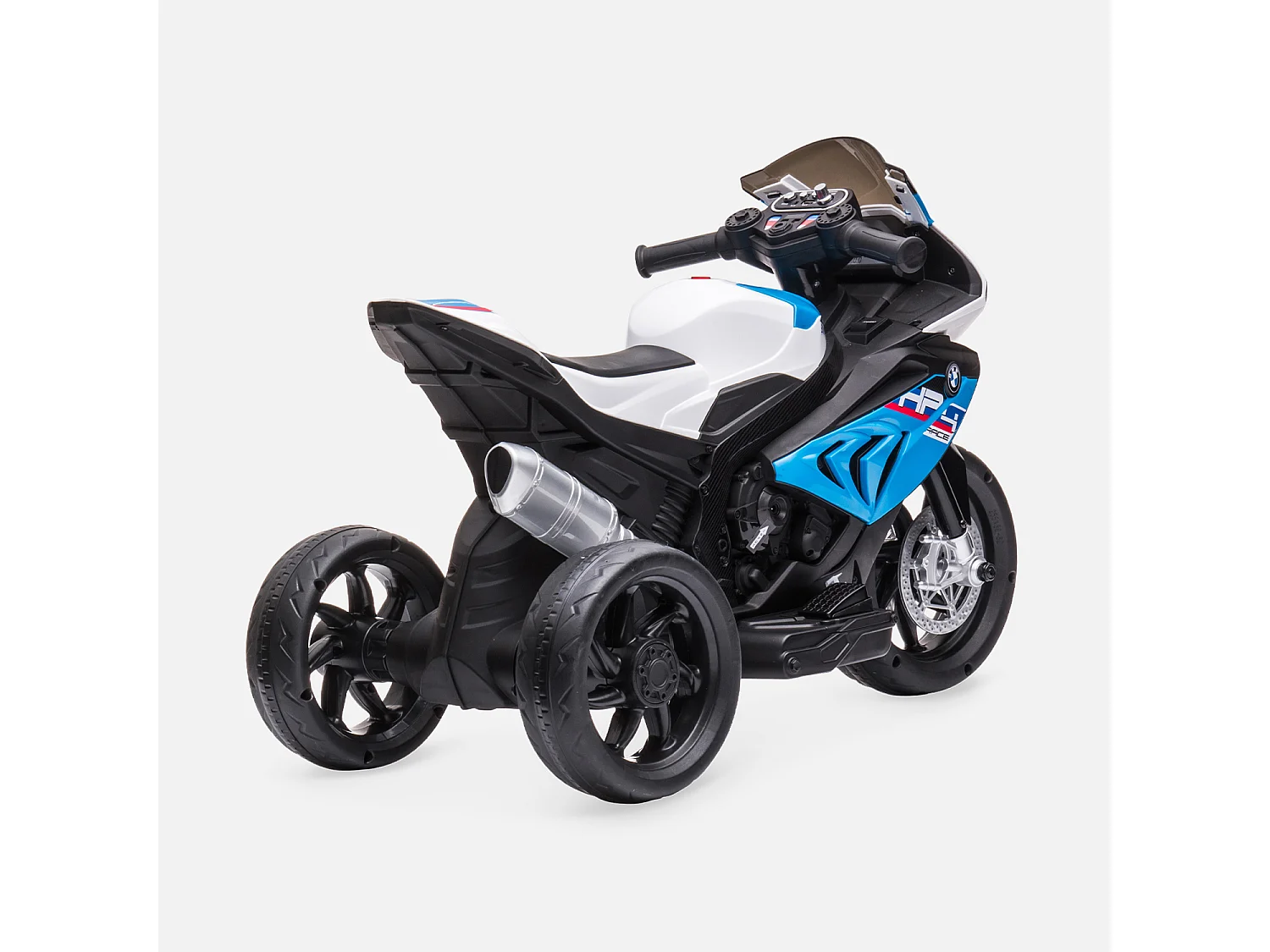 BMW HP4. moto électrique bleue pour enfants 6V 4Ah. 1 place