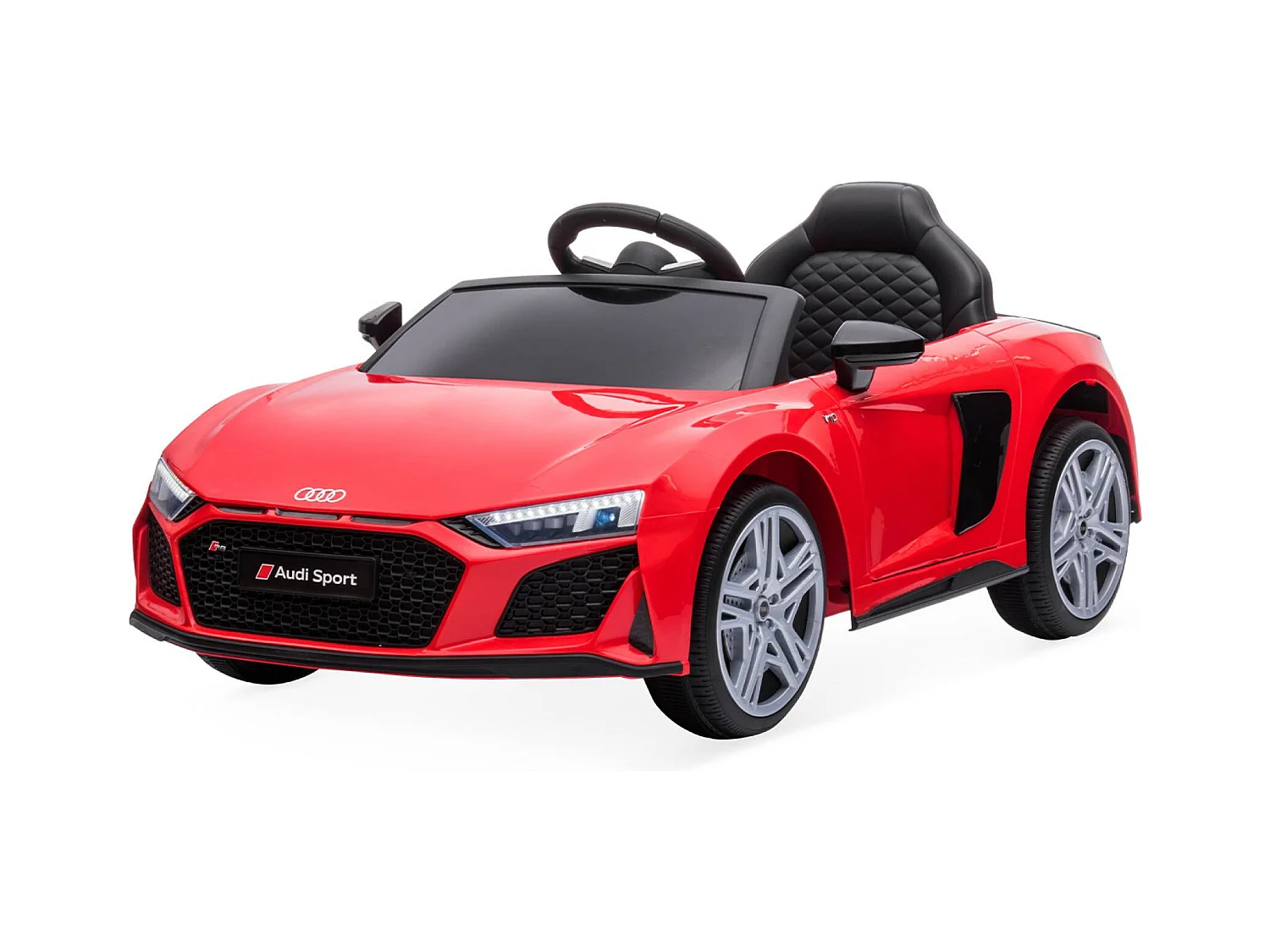 Coche eléctrico para niños audi r8 12v, 1 plaza rojo