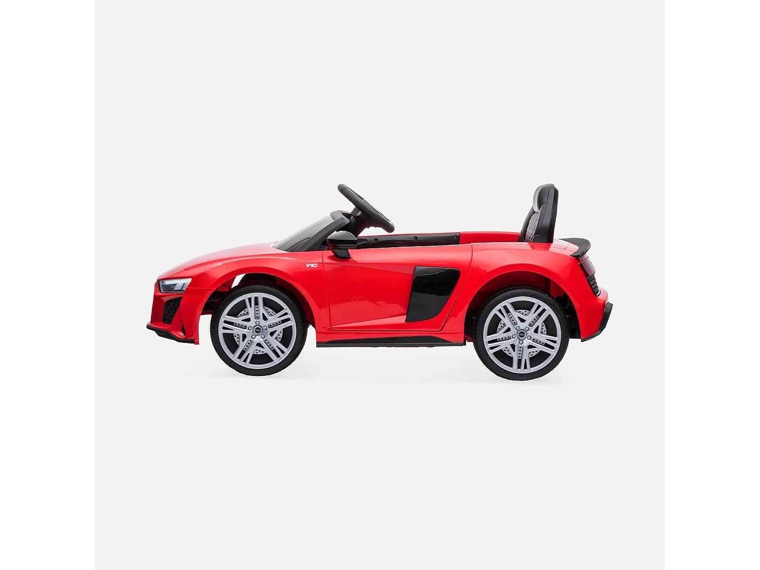 Auto elettrica per bambini audi r8 12v, 1 posto, rosso