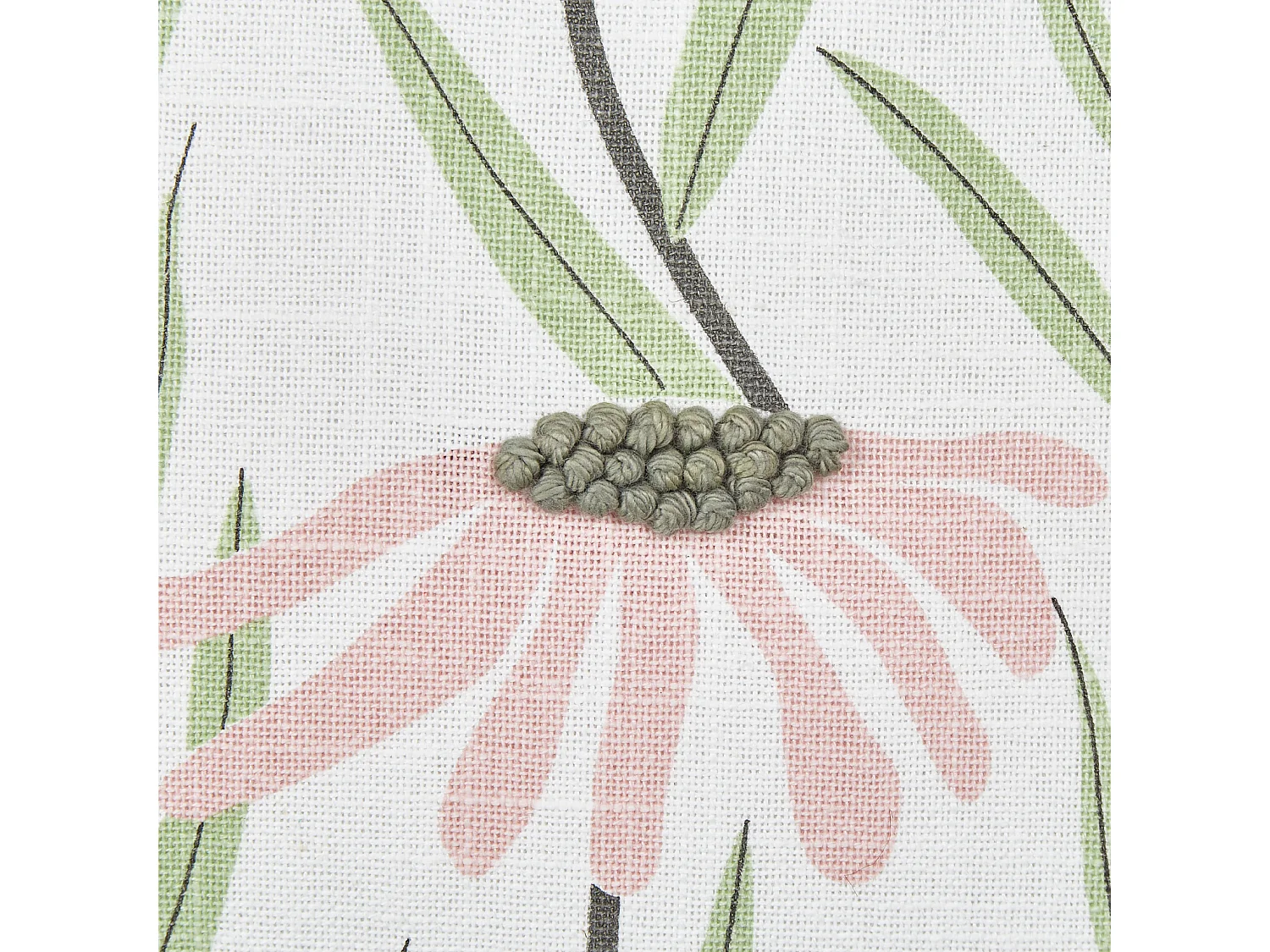 Dekokissen 2er Set GYNURA Baumwolle 45 x 45 cm Bunt Blumenmuster