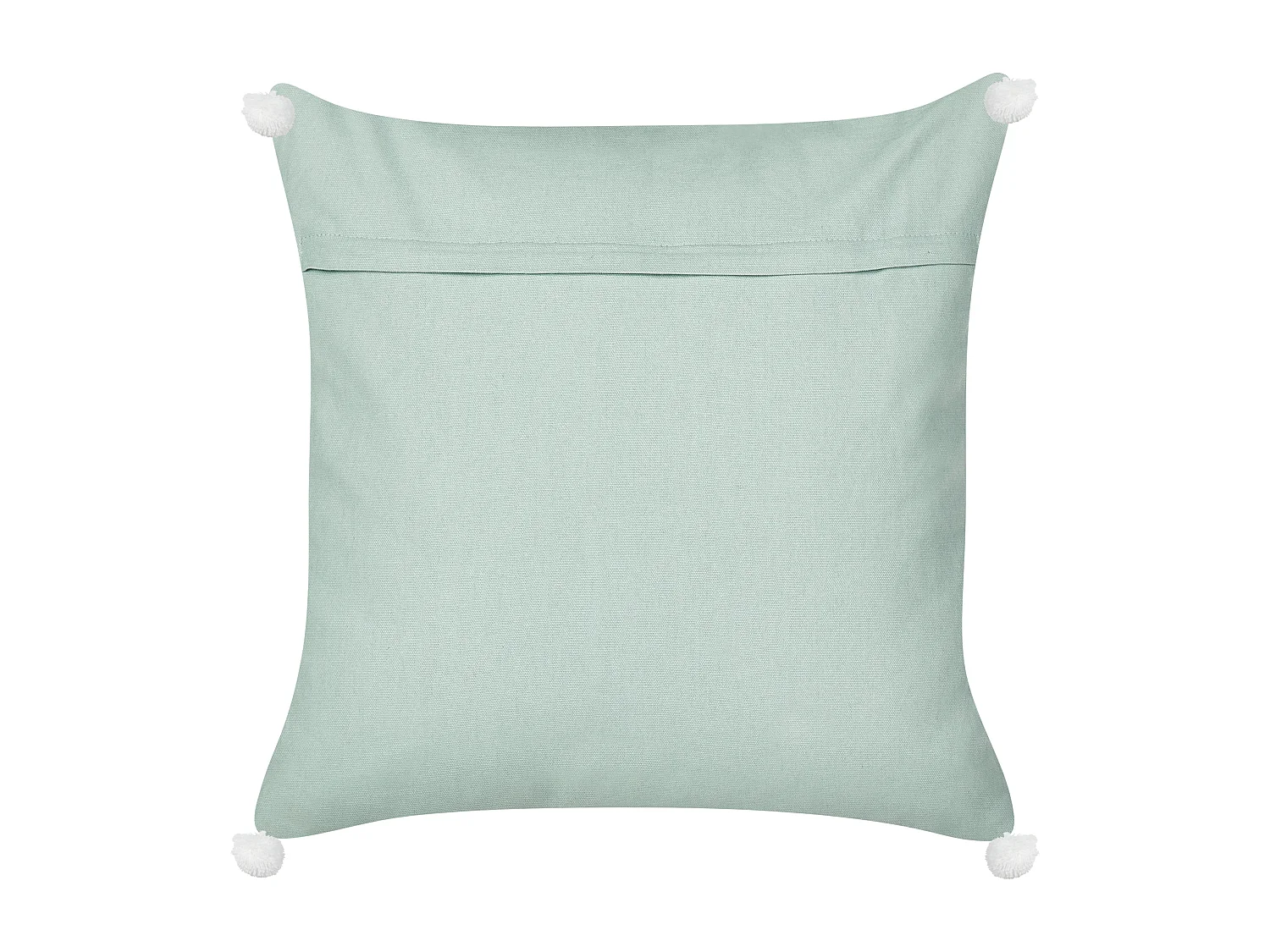 Set di 2 cuscini NORI Cotone 45 x 45 cm Verde menta Trama di piante