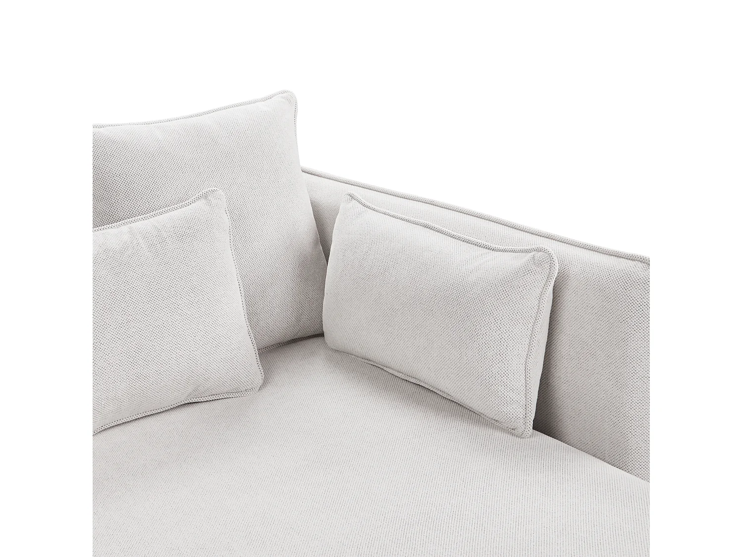 Chaise longue CHARMES Tissu Beige clair