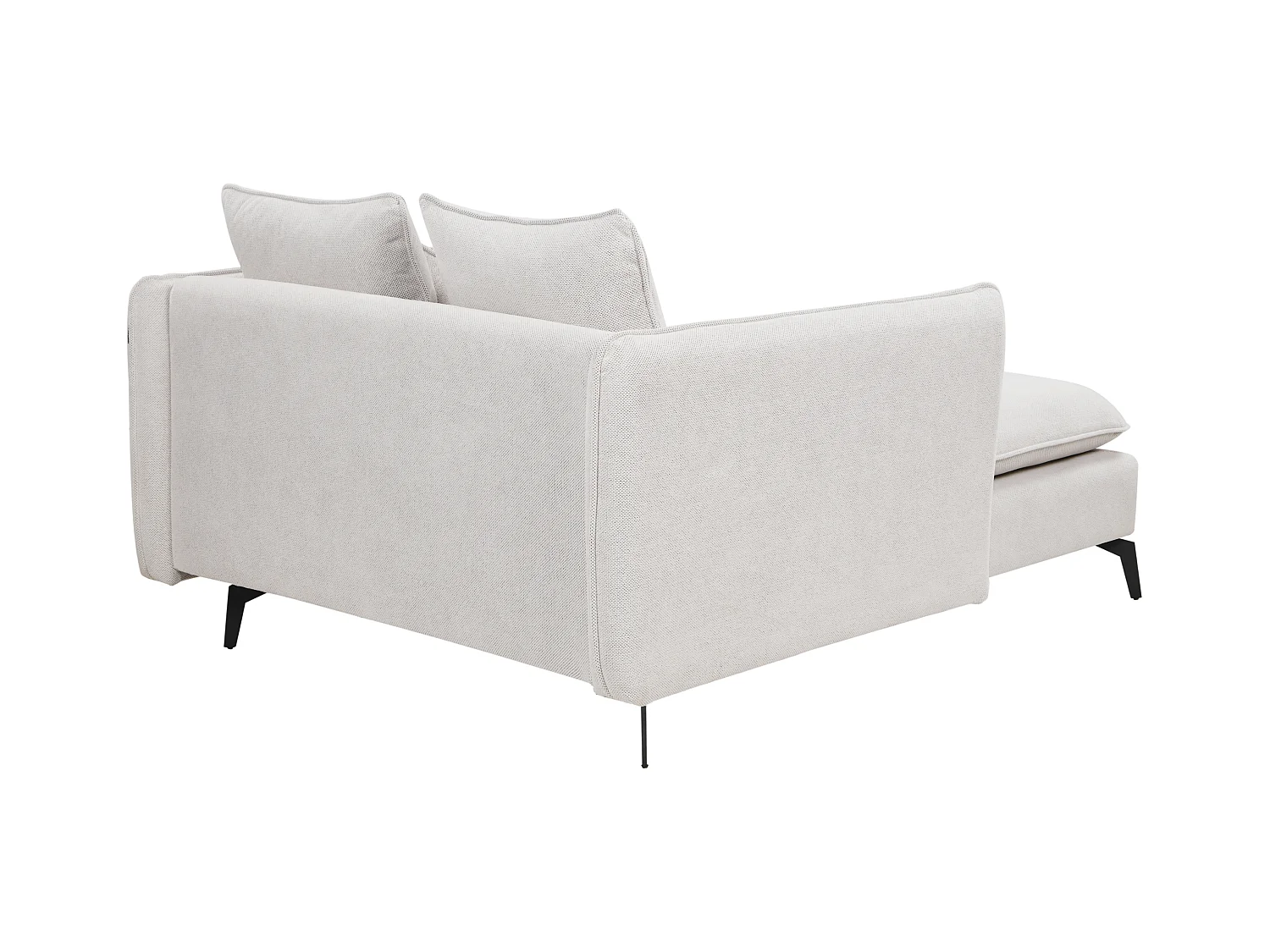 Chaiselongue CHARMES Stoff Hellbeige