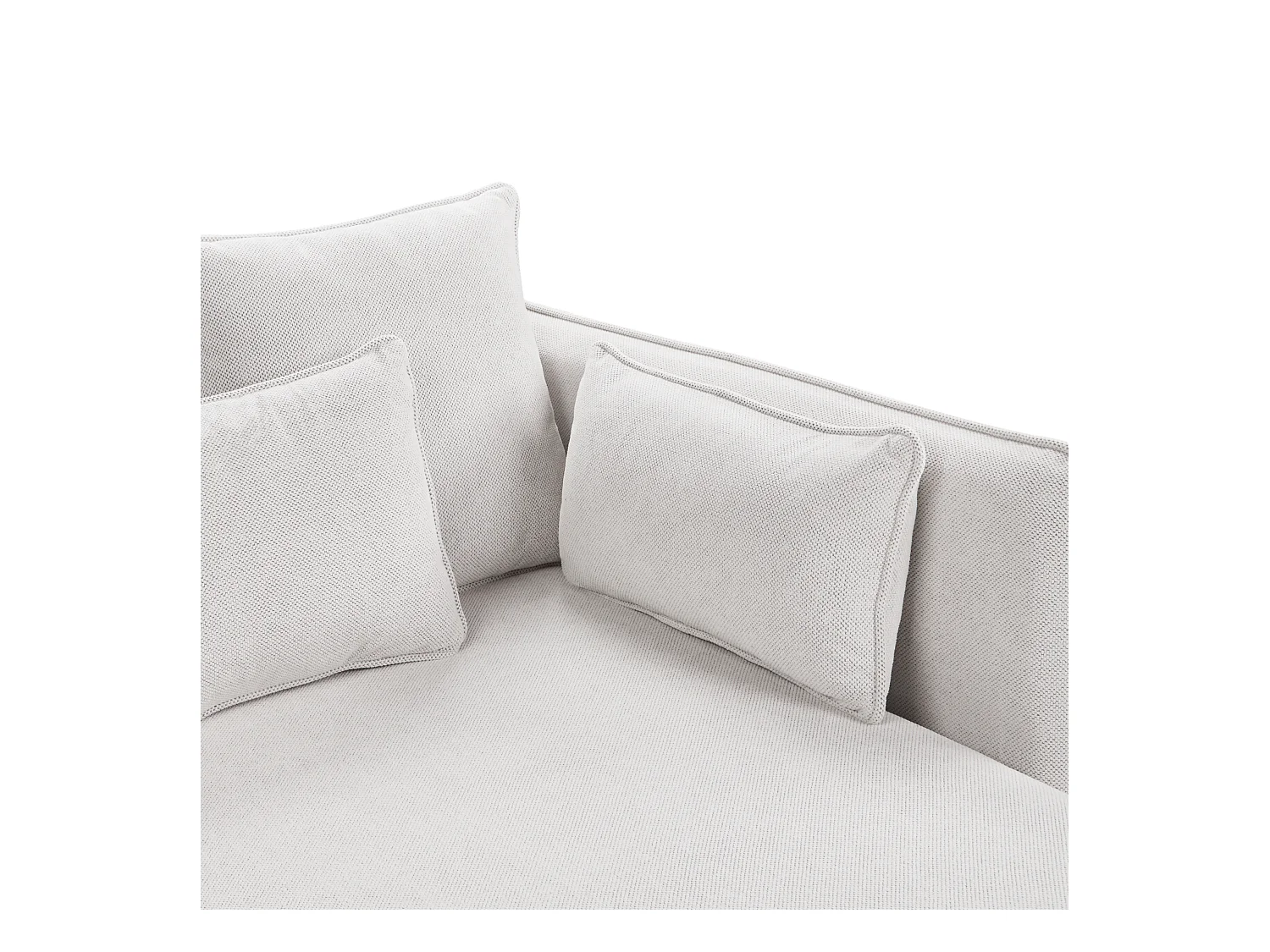 Chaiselongue CHARMES Stoff Hellbeige