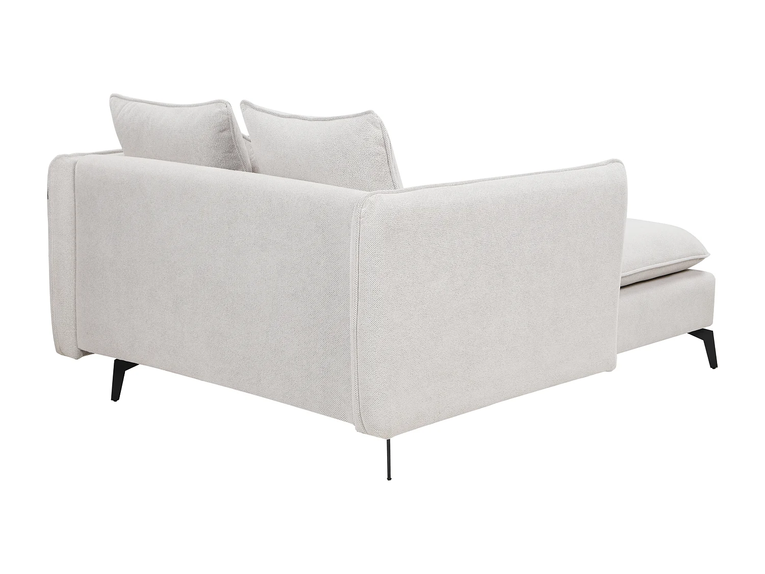 Chaise longue CHARMES Stof Lichtbeige