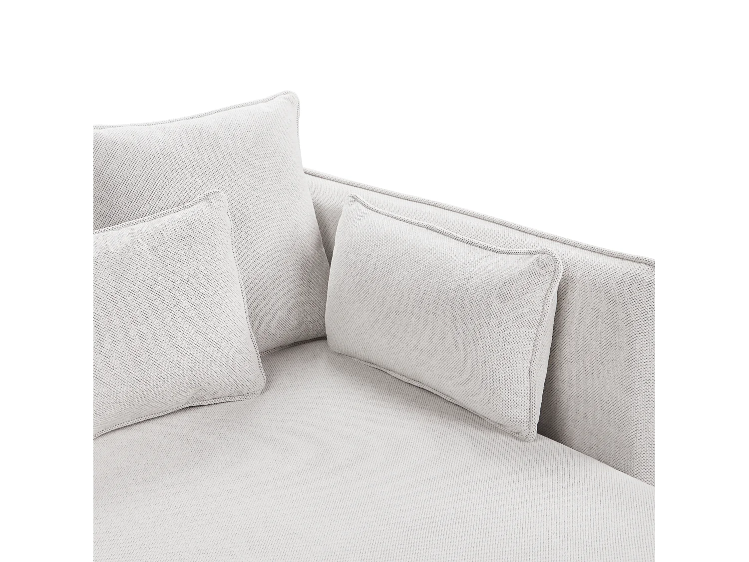 Chaise longue CHARMES Tissu Beige clair