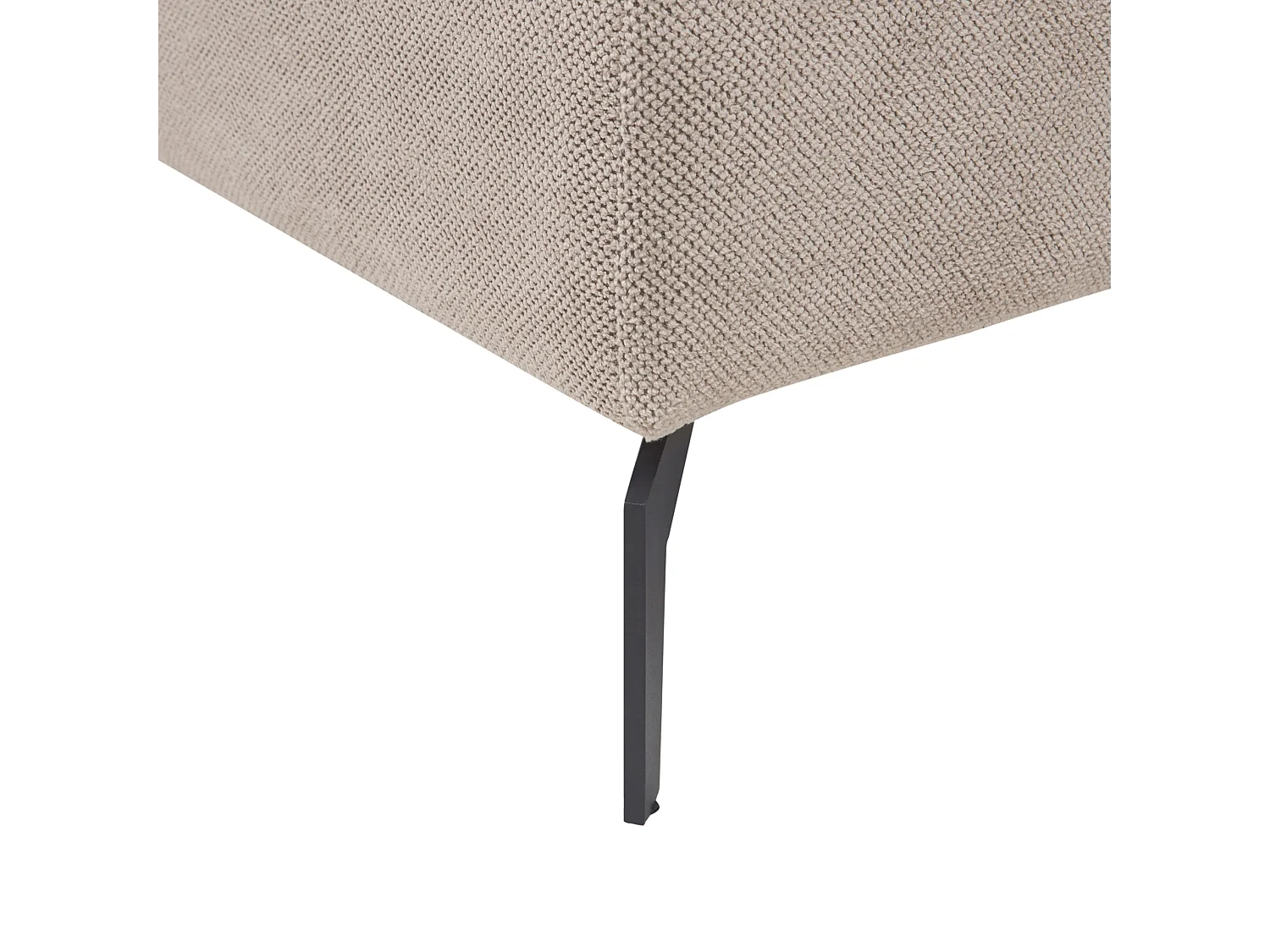 Chaise longue CHARMES Tissu Taupe