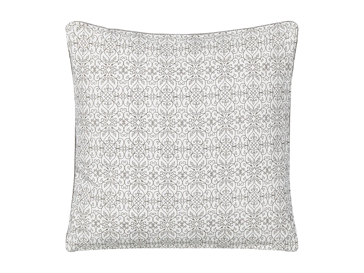 Set van 2 decoratieve kussens GLORIOSA Katoen 45 x 45 cm Grijs Geometrisch patroon