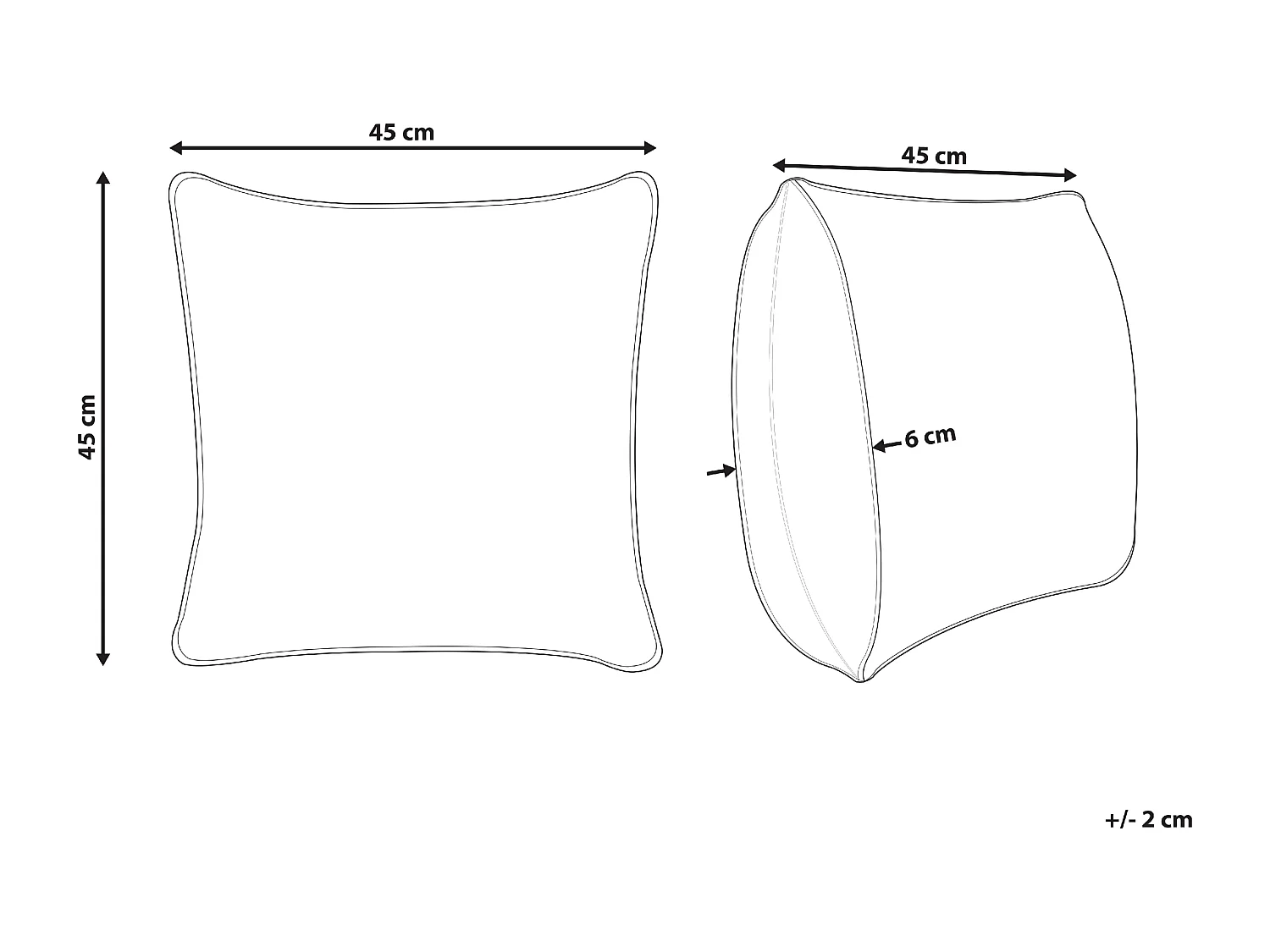 Coussin GLORIOSA Coton 45 x 45 cm Gris clair Motif géométrique