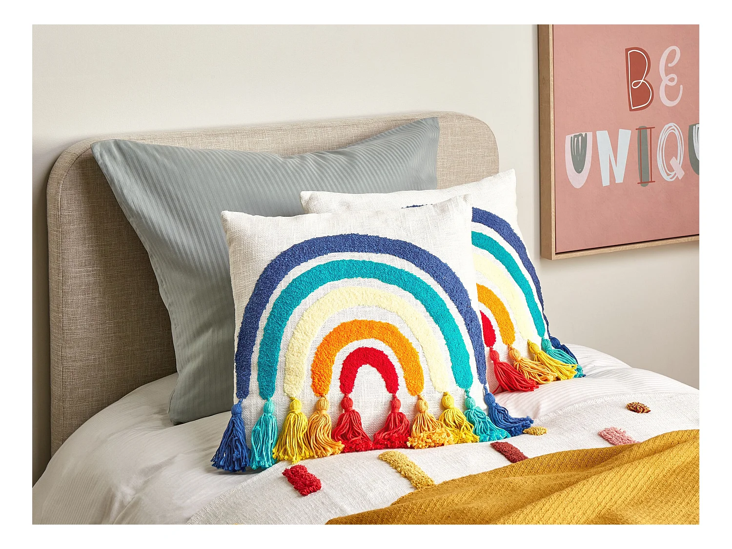 Set di 2 cuscini cotone multicolore 45 x 45 cm DORSTENIA