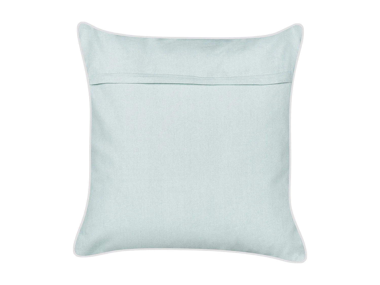 Coussin BOSSIELLA Velours 45 x 45 cm Bleu clair Motif animal