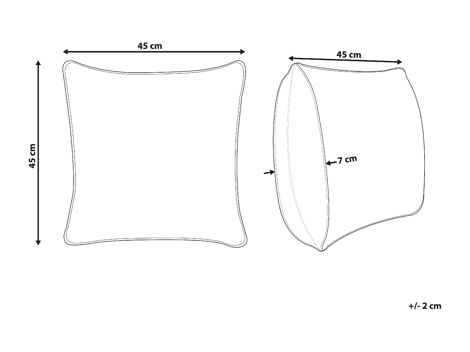 Coussin DORSTENIA Coton 45 x 45 cm Multicolore