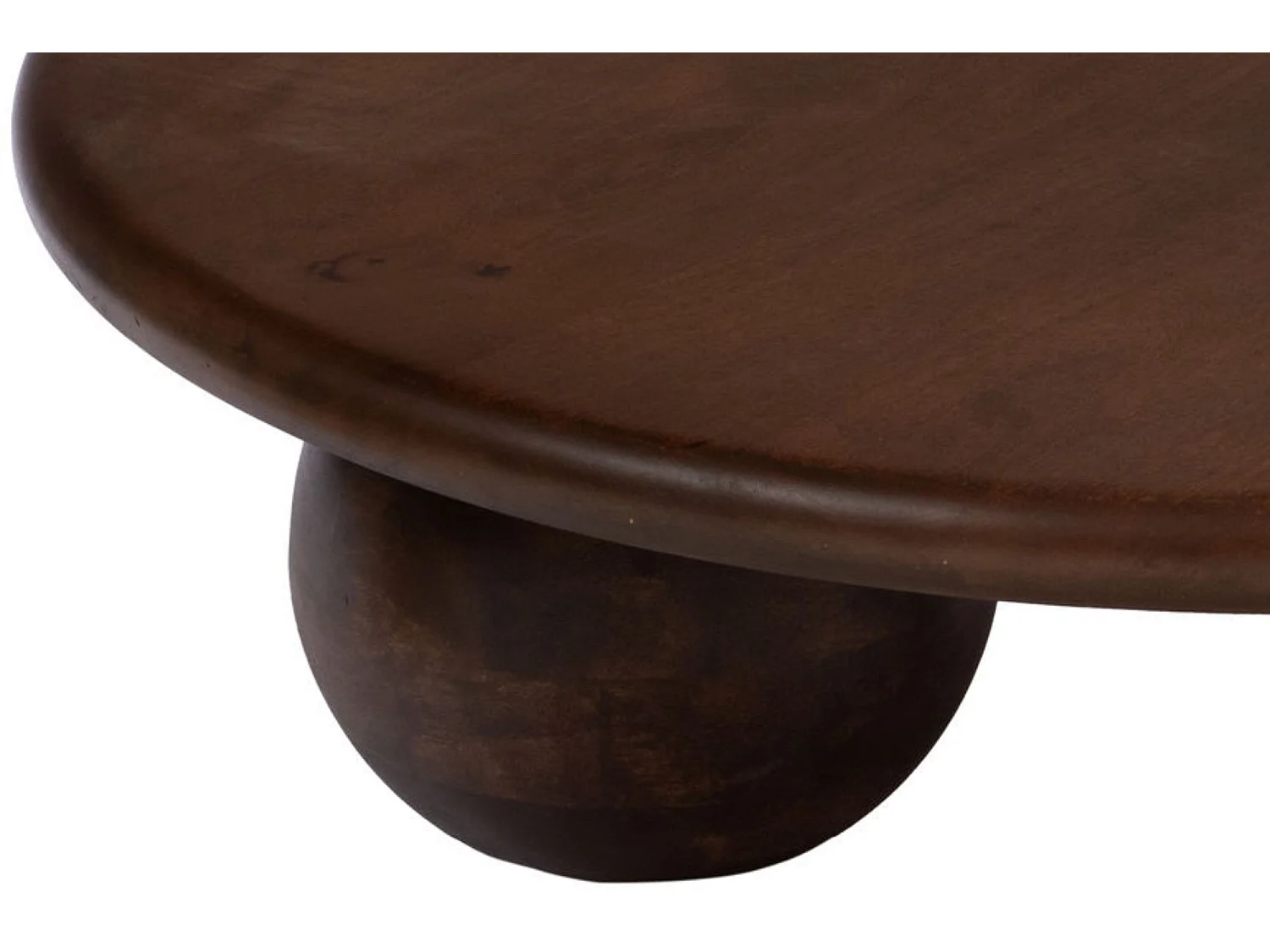 Table basse ronde ethnique en manguier D90 - KANO