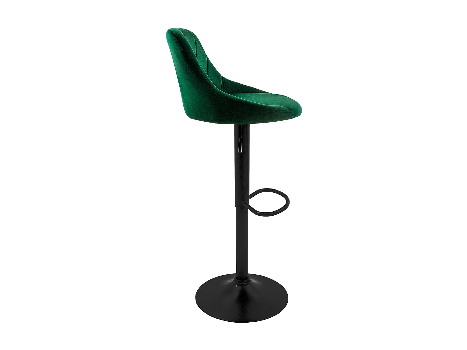 Set 4 sgabelli da bar in velluto verde girevole sgabello da bistrot poggiapiedi