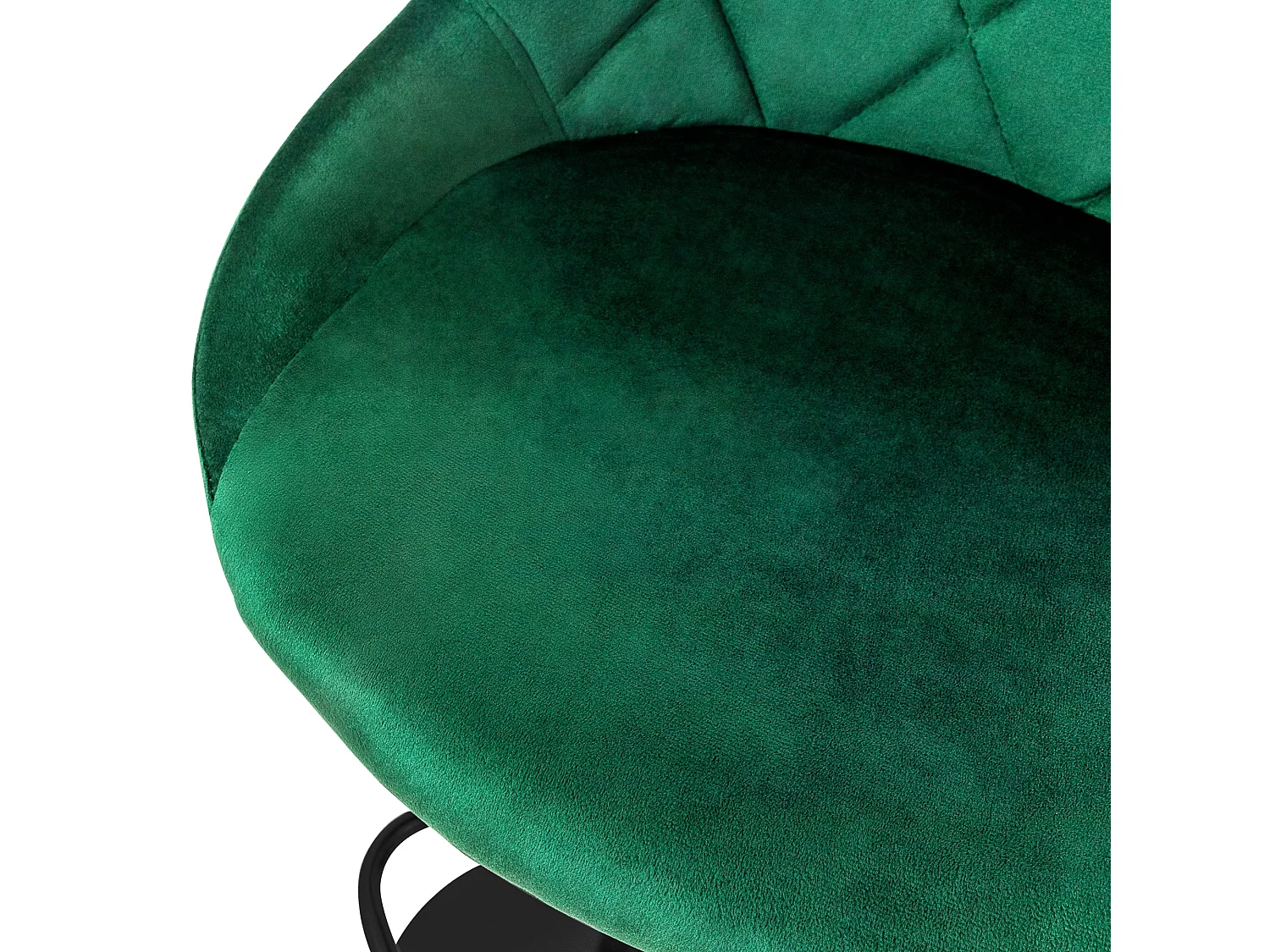 Set 4 sgabelli da bar in velluto verde girevole sgabello da bistrot poggiapiedi