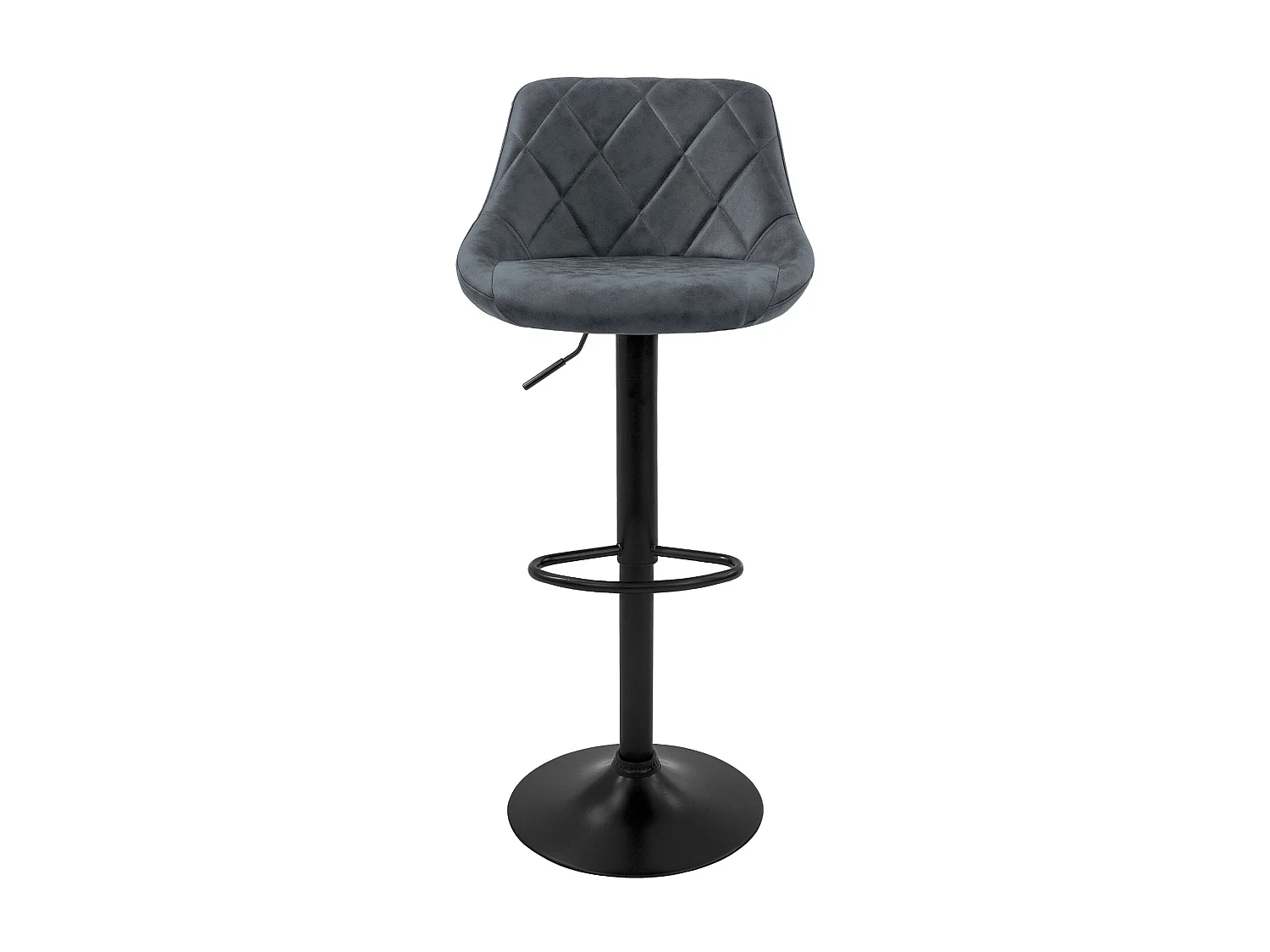 4x taburetes de bar antracita sillas con respaldo asientos ajustables 62-82 cm