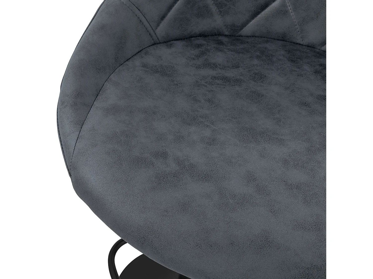 4x taburetes de bar antracita sillas con respaldo asientos ajustables 62-82 cm