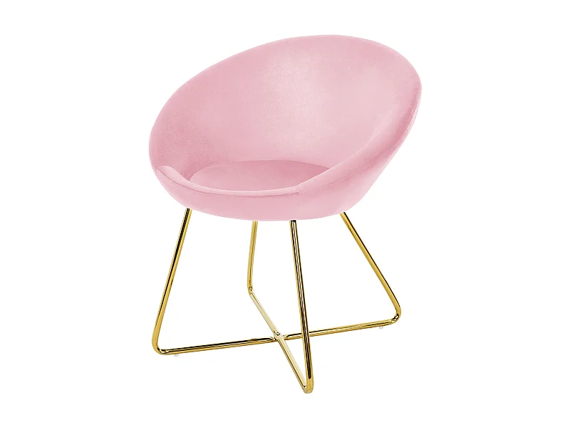 Silla de comedor Silla tapizada Silla de salón Silla de cocina Terciopelo 65x58x