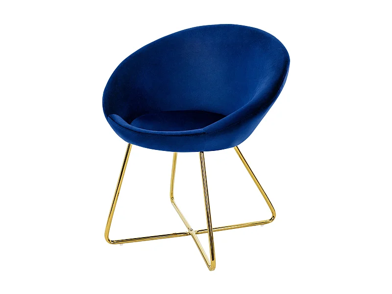 Silla de comedor Silla tapizada Silla de salón Silla de cocina Terciopelo 65x58x